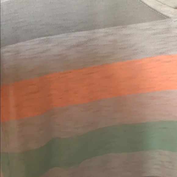 Neon Striped V Neck Tee - Picture 3 of 3